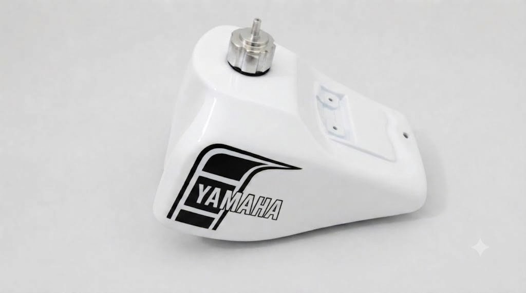Yamaha YZ80J YZ 80J 1982 White Painted Aluminium Petrol Fuel Gas Tank +Cap |Fit