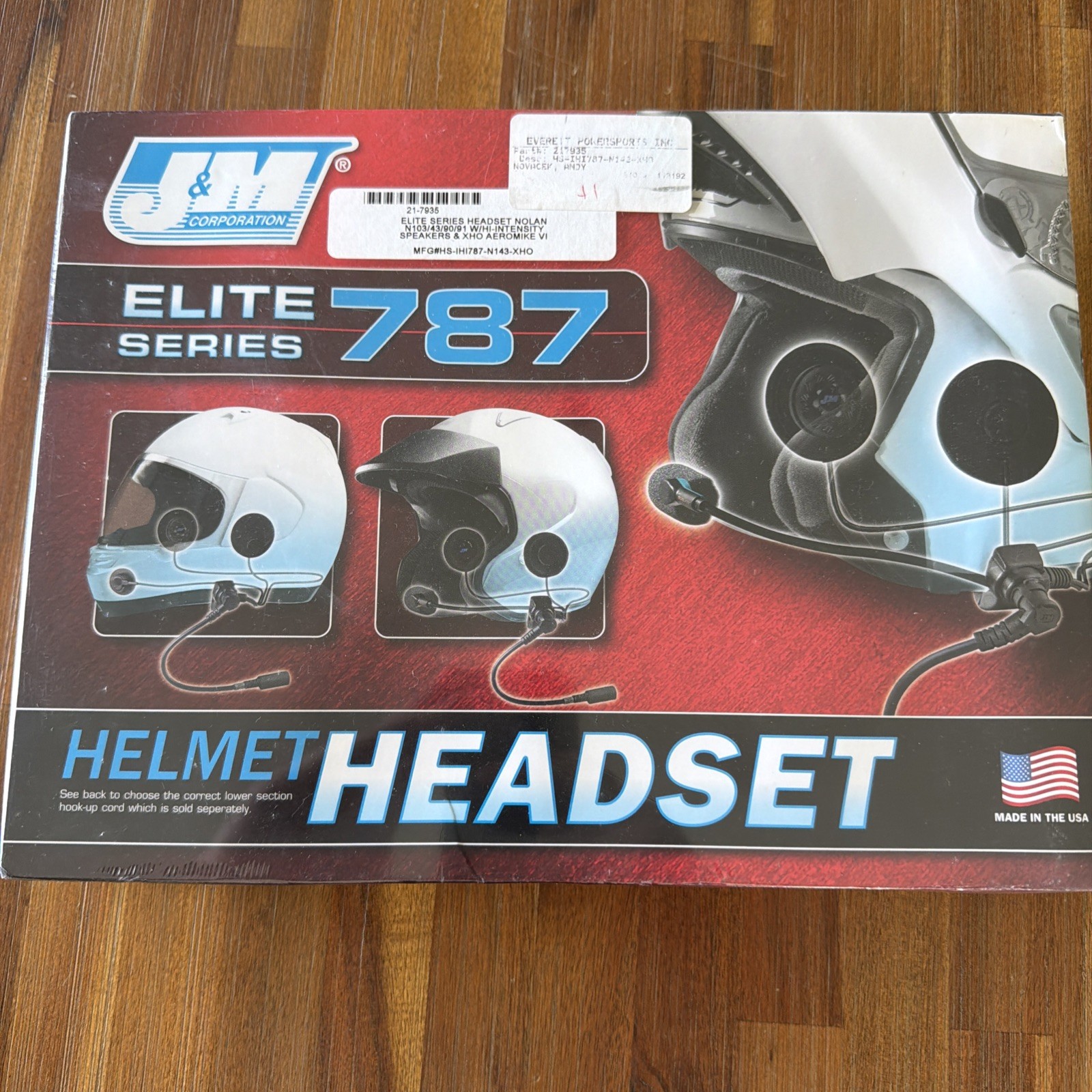 J&M HS-IHI787-N143-XHO ELITE SERIES HELMET HEADSET NOLAN N/103/43/90/91 J&M HS-IHI787-N143-XHO ELITE SERIES HELMET HEADSET NOLAN N/103/43/90/91