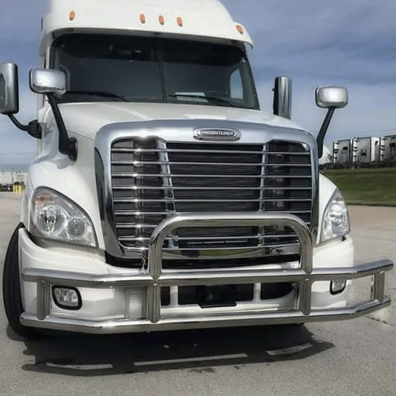 Front Deer Guard For Freightliner Cascadia 2018-2024 Trucks with Mount Bracket