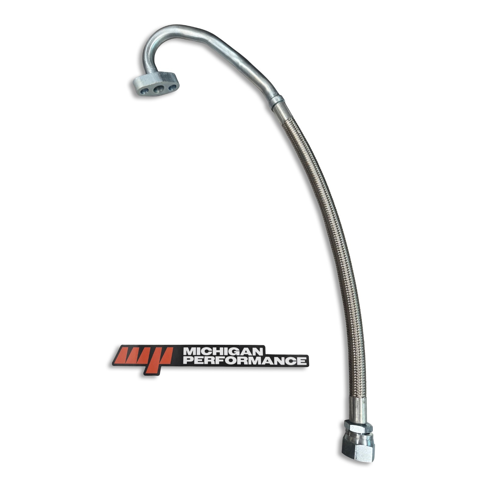 New Caterpillar CAT 3406E/C-15 Braided Turbo Oil Feed Line - 2072805, 207-2805