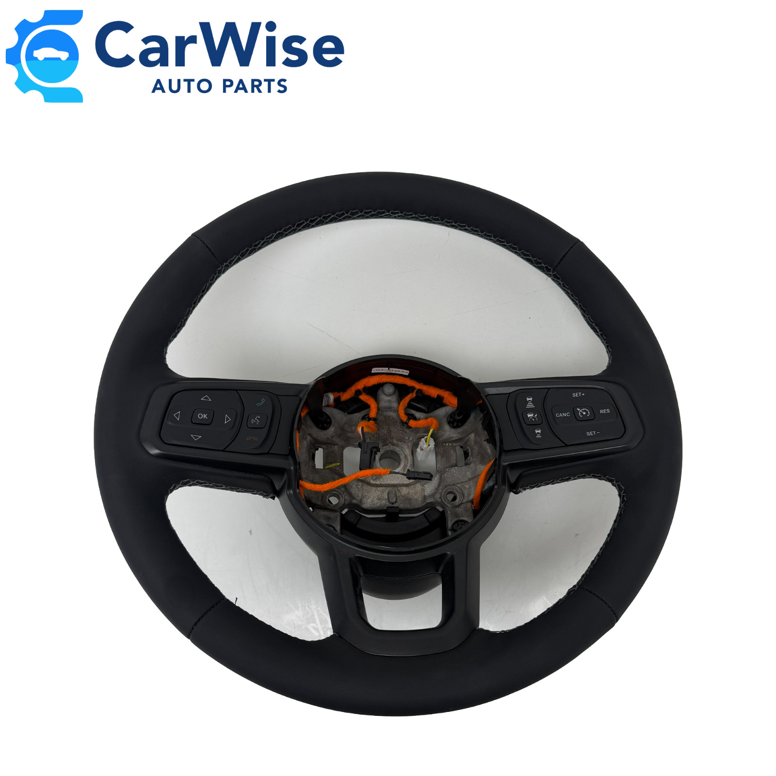 2018-26 Jeep Wrangler JL Gladiator JT Steering Wheel w/Gray Stitching 7ER751A8AE 2018-26 Jeep Wrangler JL Gladiator JT Steering Wheel w/Gray Stitching 7ER751A8AE