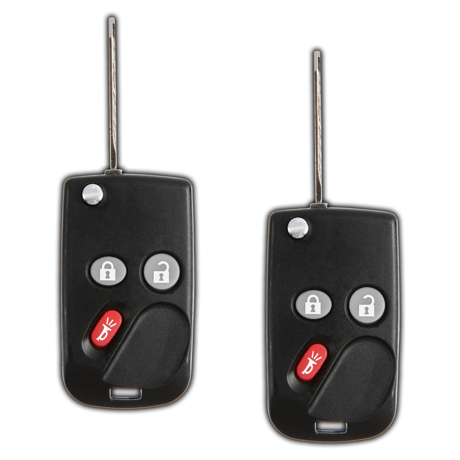 2 Keyless Entry Remote Car Fob Control Flip Key Transmitter Alarm for LHJ011 2 Keyless Entry Remote Car Fob Control Flip Key Transmitter Alarm for LHJ011