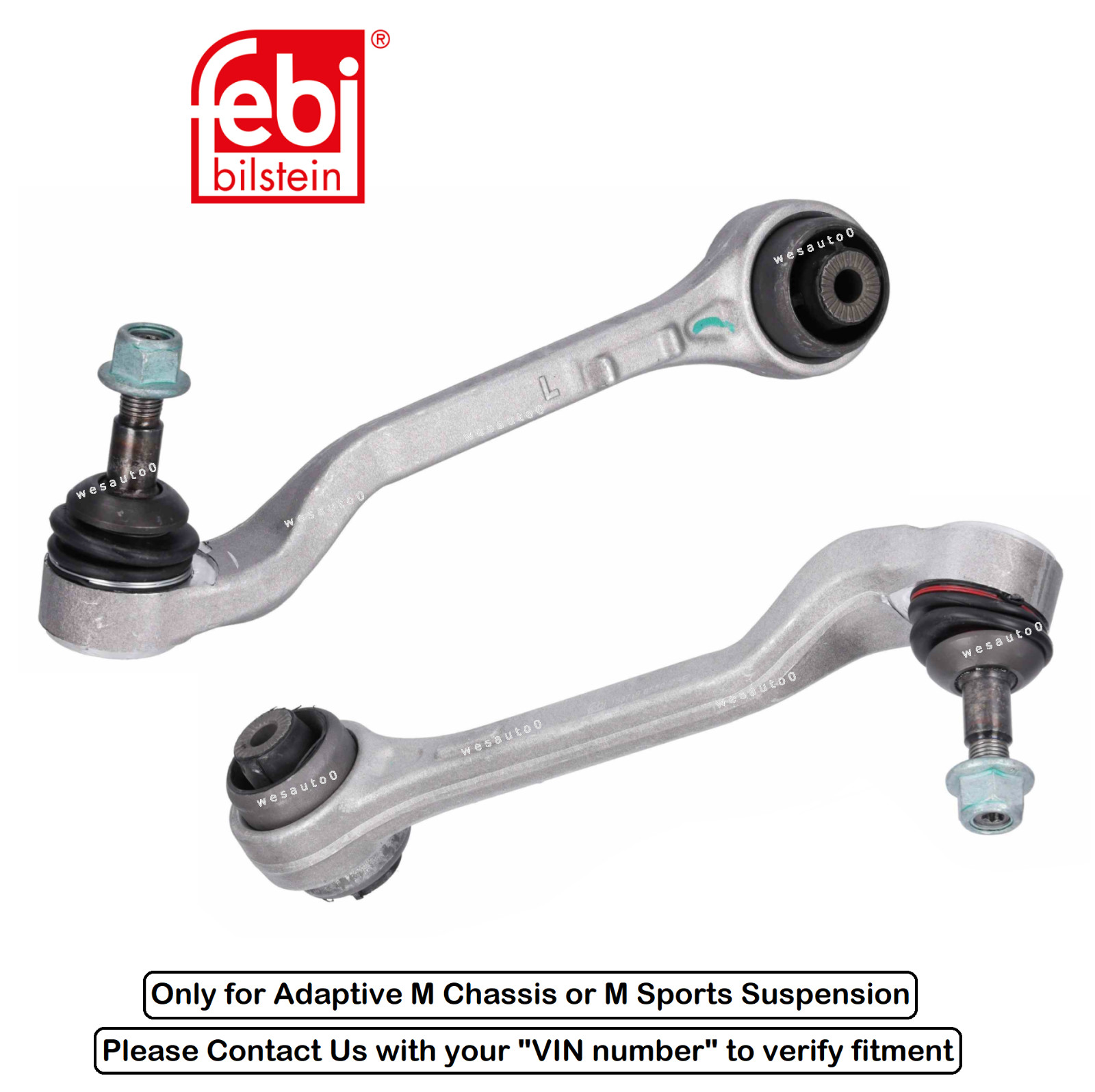 Front Lower Control Arm Rearward Lt/Rt OE Febi for BMW 330i / M340i M440 /xDrive