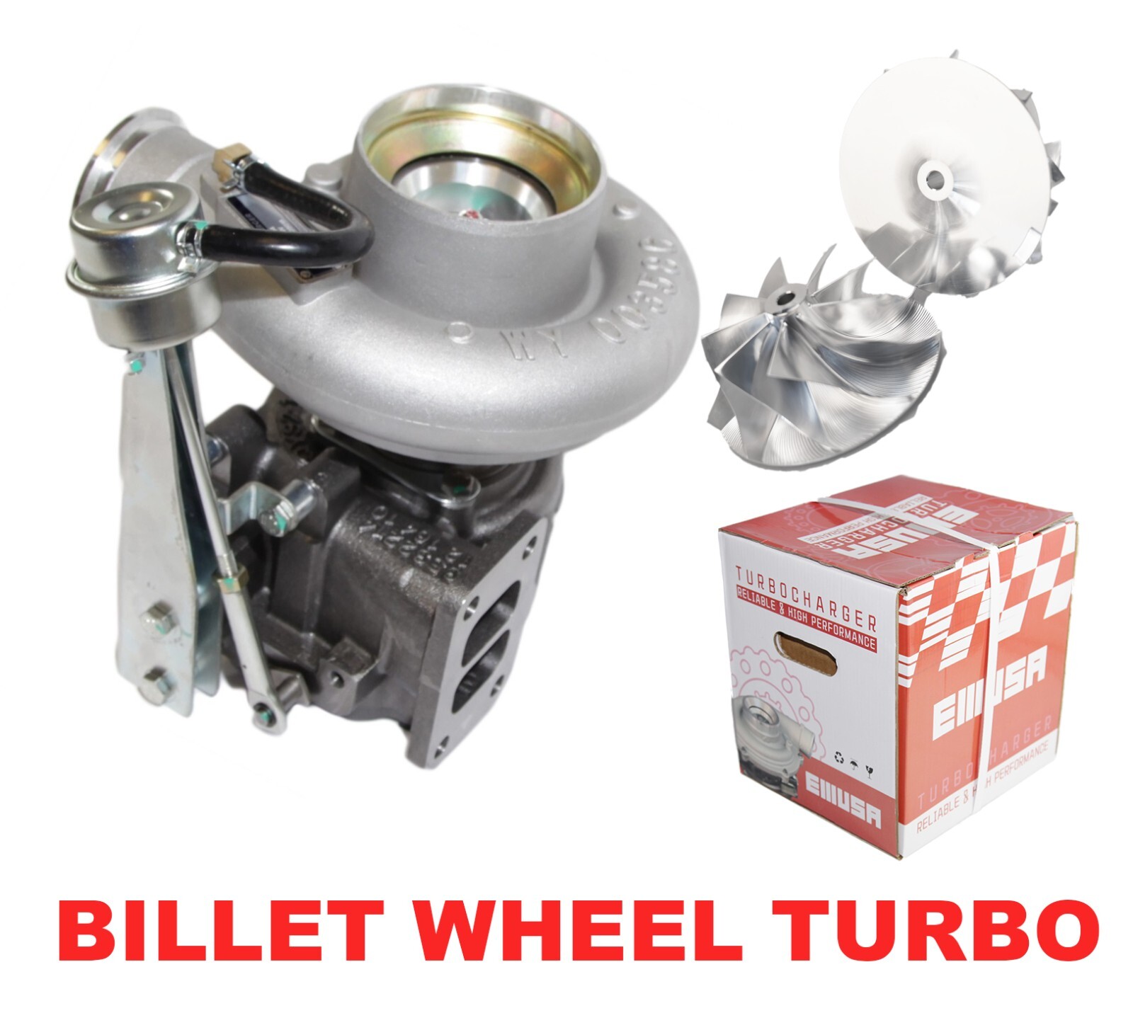 EMSUA HX35W 3590104 Diesel Billet Wheel Turbo fit 99-02 Dodge RAM 2500/3500 6BTA