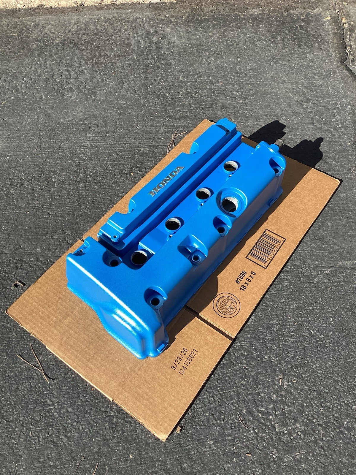 Honda K SERIES K24 K20 type r rsx valve cover JDM (spoon Blue)￼