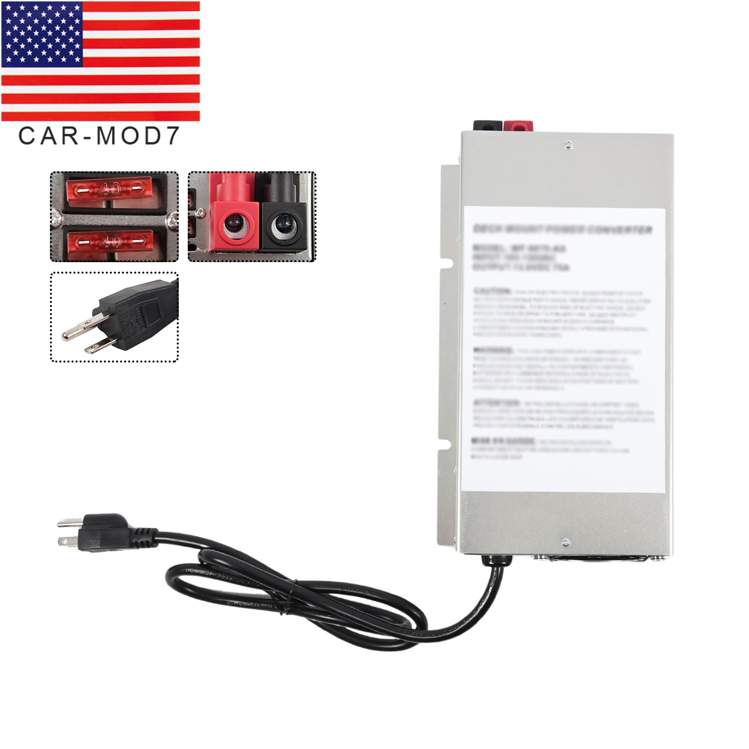 WF-9875 WF-9875-AD-CB 75 Amp Power Converter Charger RV Trailer Camper WF-9800