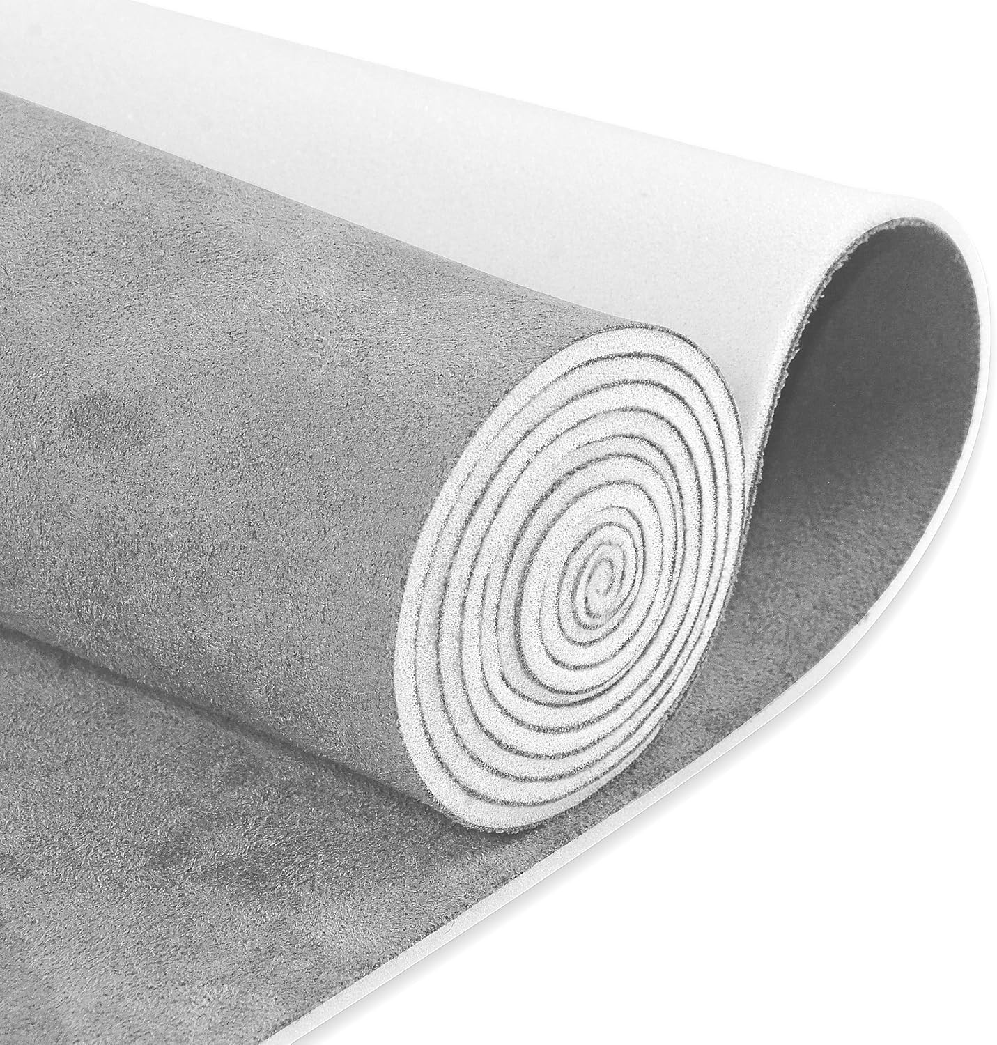 Gray Suede Headliner Fabric Foam Back Auto DIY Roof Repair Upholstery - 54\