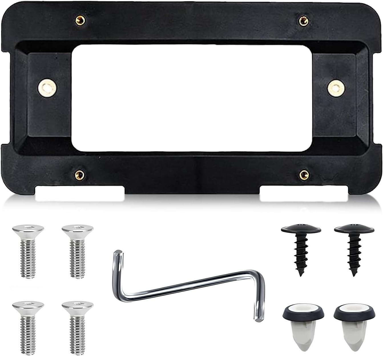 Rear License Plate Mount Frame Holder Bumper Bracket for BMW + 6 SCREWS
