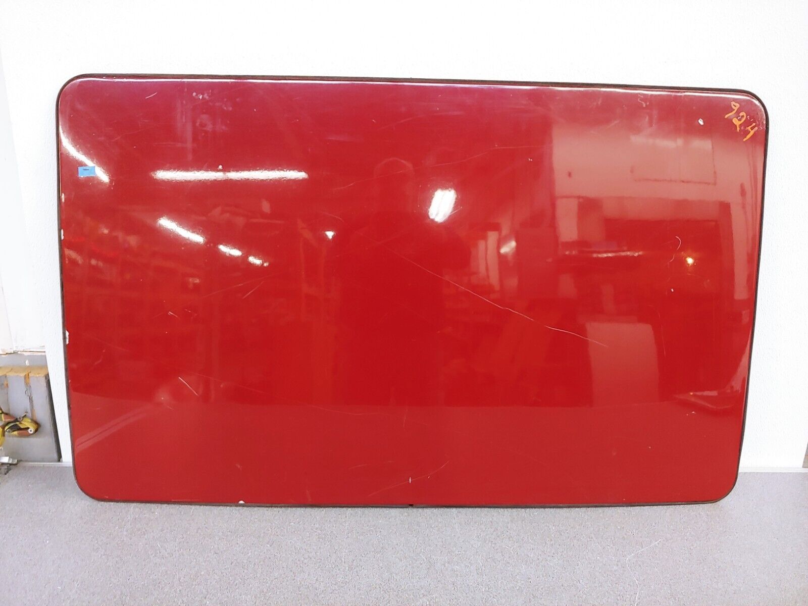 USED ORIGINAL GENUINE PORSCHE 924 944 SUNROOF RED FIBERGLASS PANEL 1976-83 #1