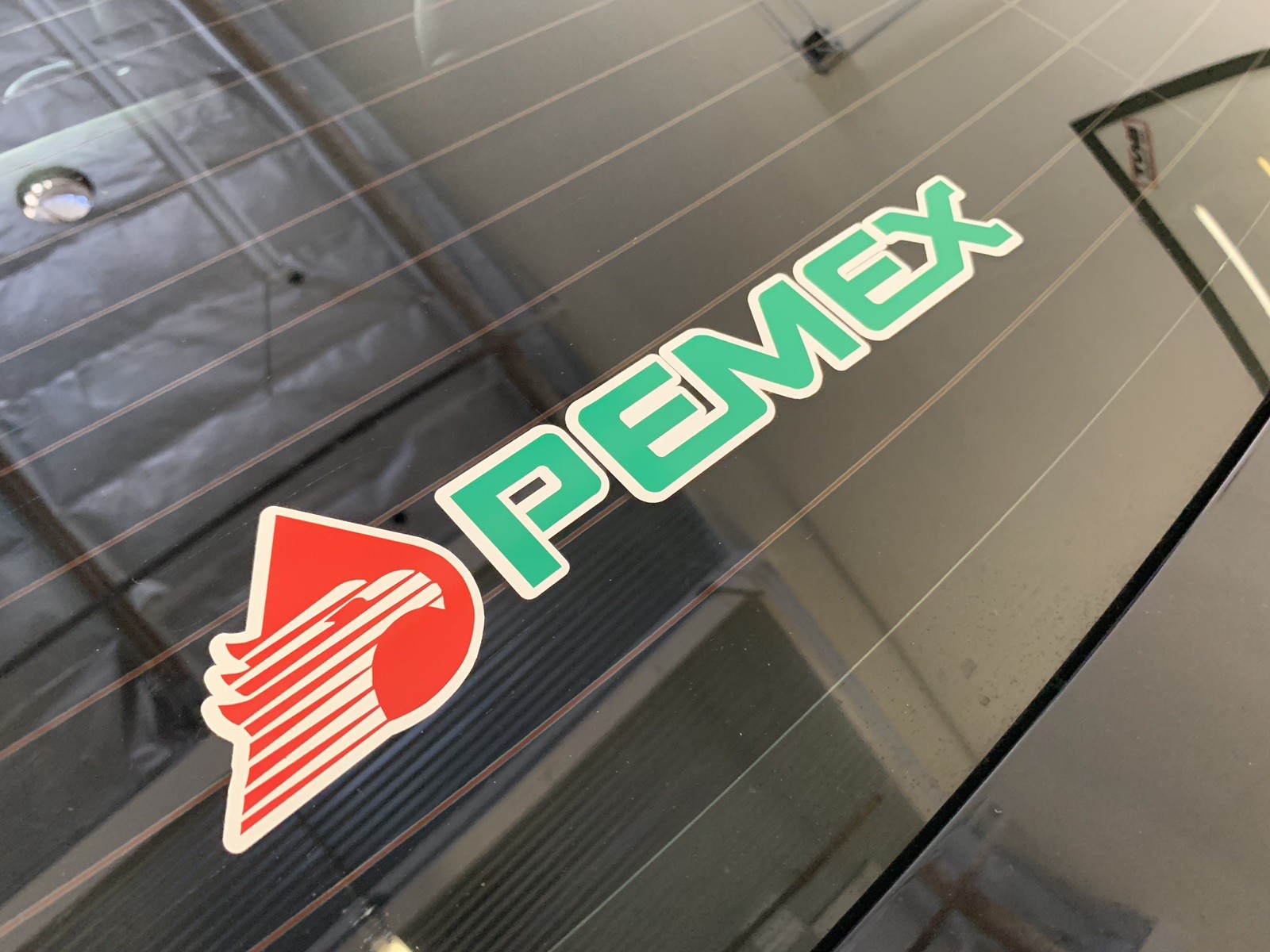 Pemex Mexico Gas Station Window Vinyl Decal Sticker