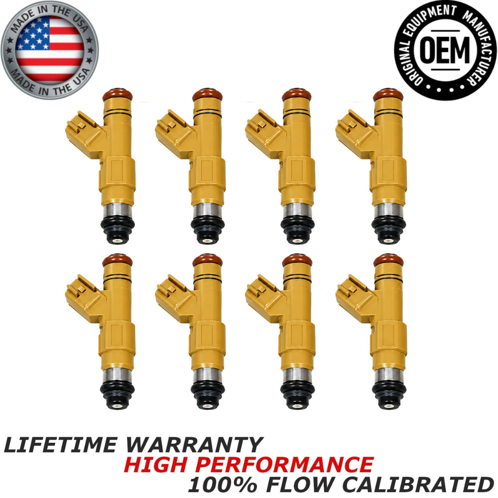 OEM NEW DENSO 8x Fuel Injector Fits 06-09 Jaguar Vanden Plas, XJ8, XK, XF, 4.2L