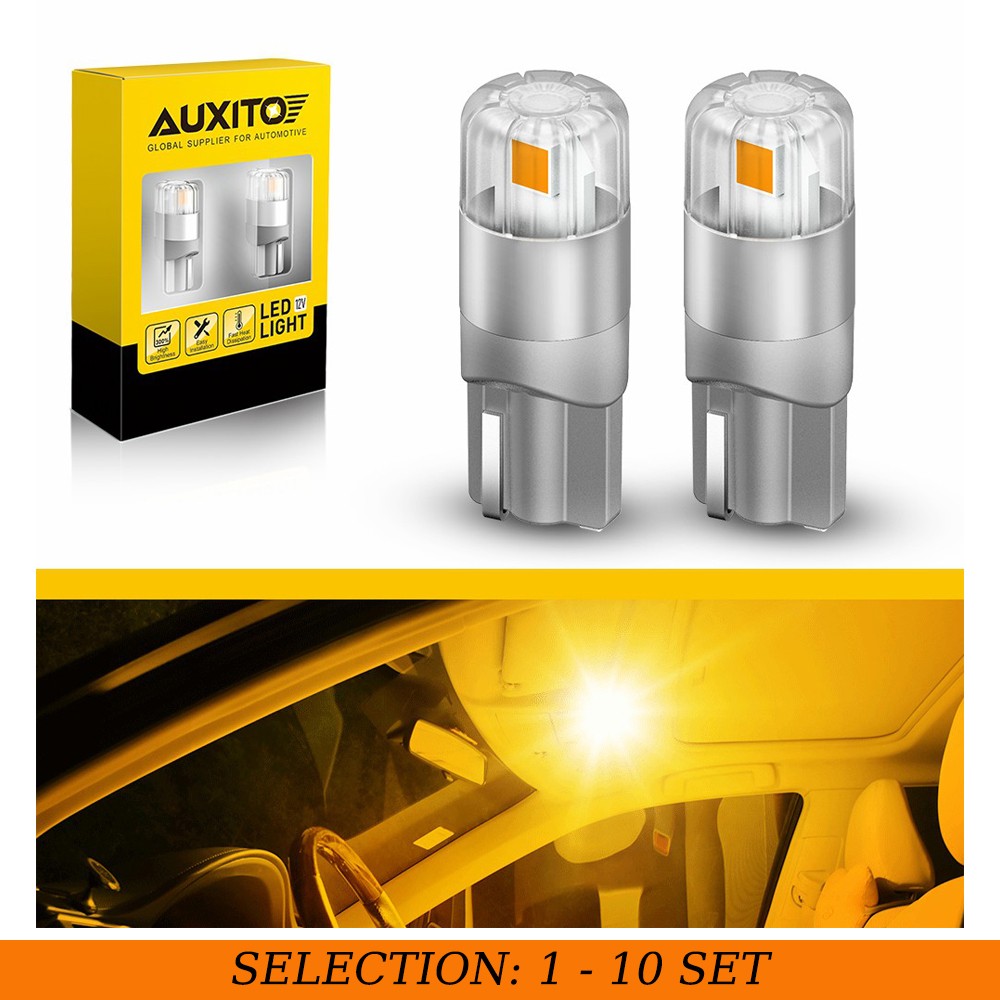 2-20X T10 W5W 194 168 Amber LED Exterior Interior Clearance Bulb for Chevy 2US2T