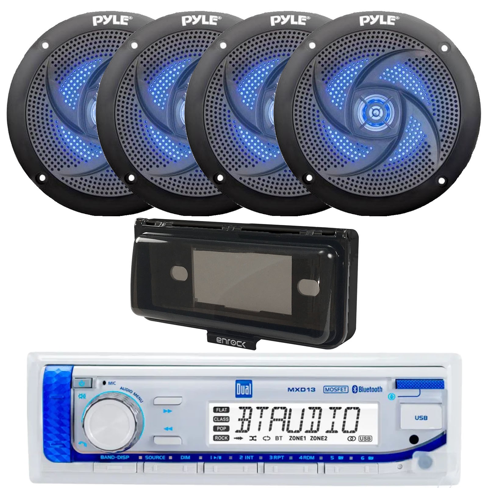 Marine Bluetooth Radio, 4x 4