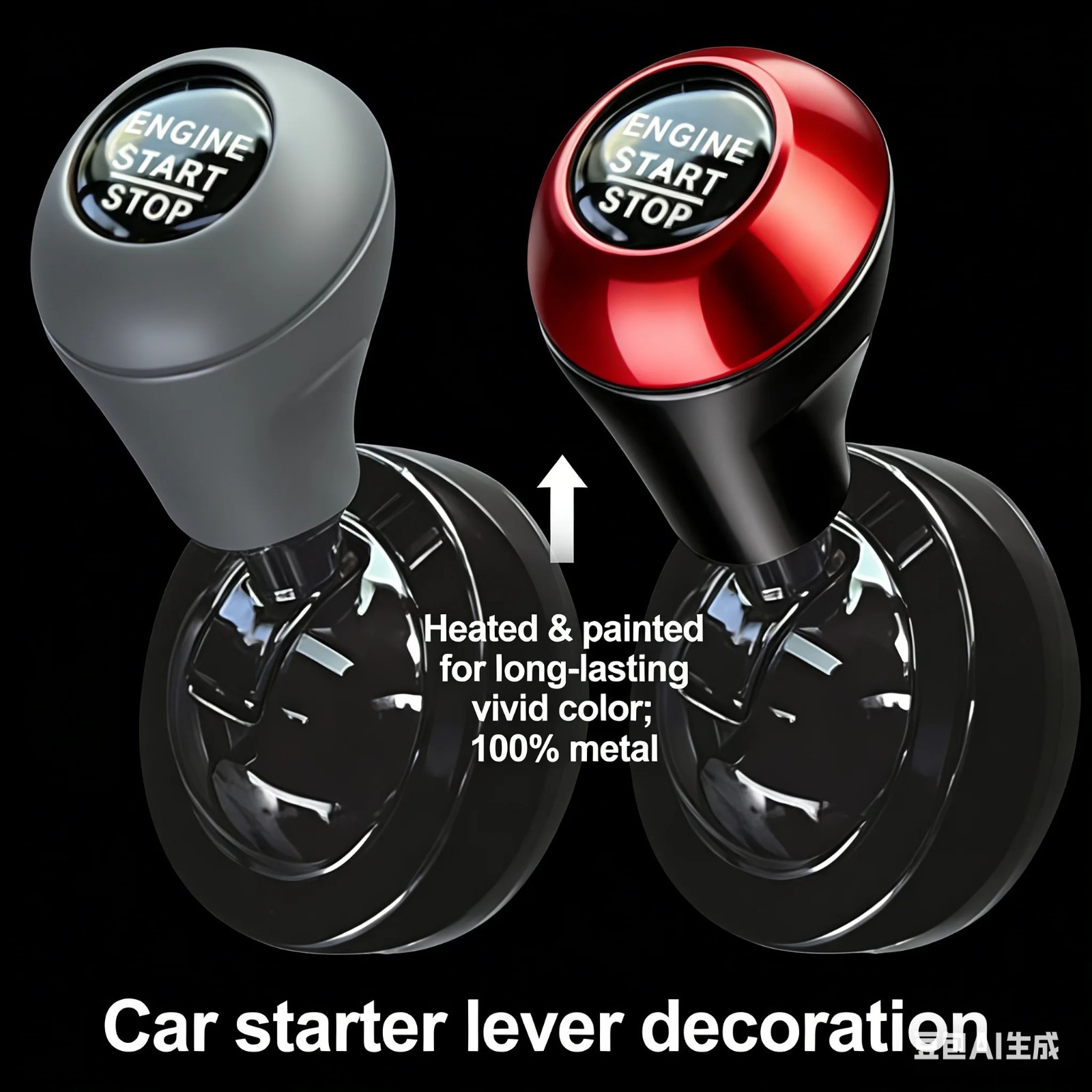 Car Push Start Button Switch One Touch Engine Starter Rocker Lever Accessory