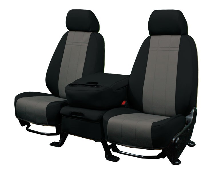 CalTrend Car Seat Covers Fit Toyota Tundra 2007-2013 Charcoal NeoSupreme Custom