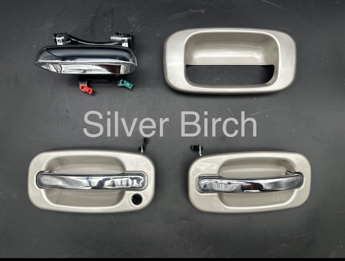 1999-06 Chevy Silverado Sierra Suburban Yukon Front door tailgate handle Silver.