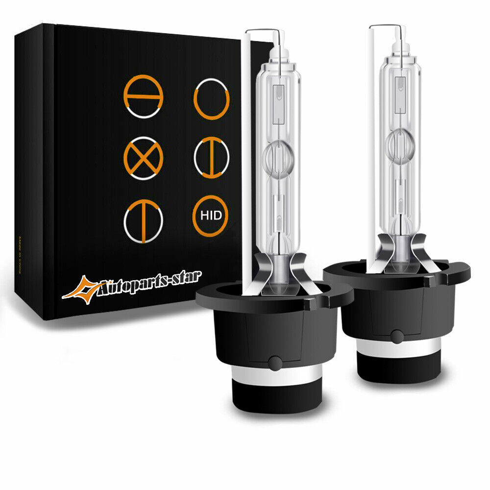 2x D2S 35W HID Xenon Replacement Low/High Beam Headlight Lamp Bulbs 6000K 8000K
