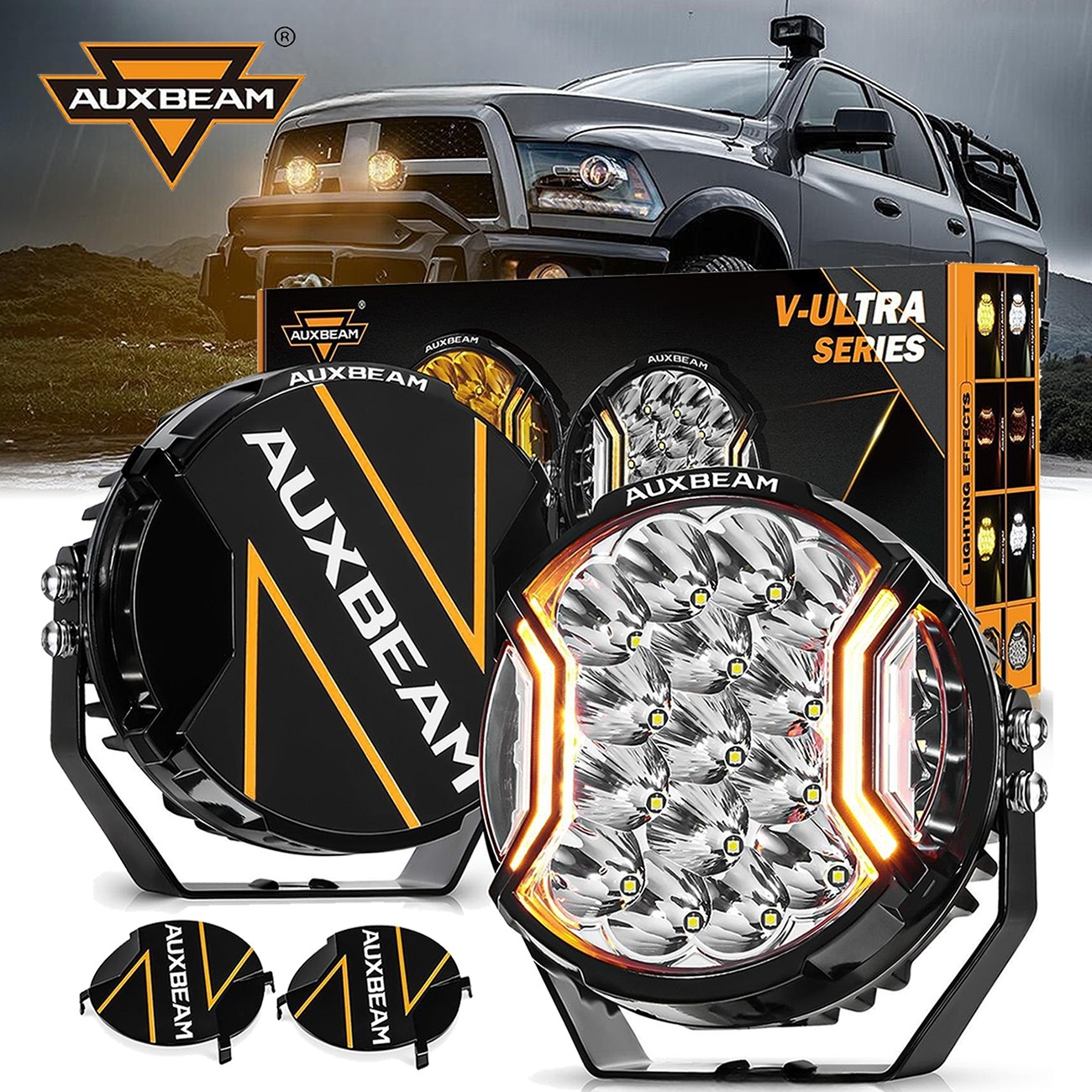 2pcs AUXBEAM 226W 26800LM 7\