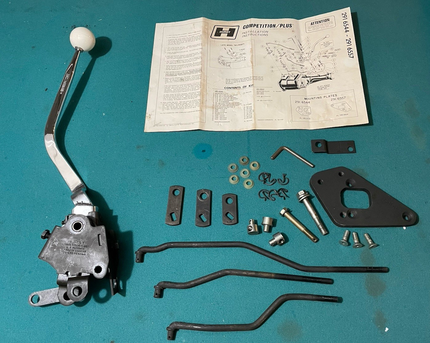 67 - 69 Mustang Cougar 390  Vintage Hurst Competition Plus Shifter + Linkage NOS