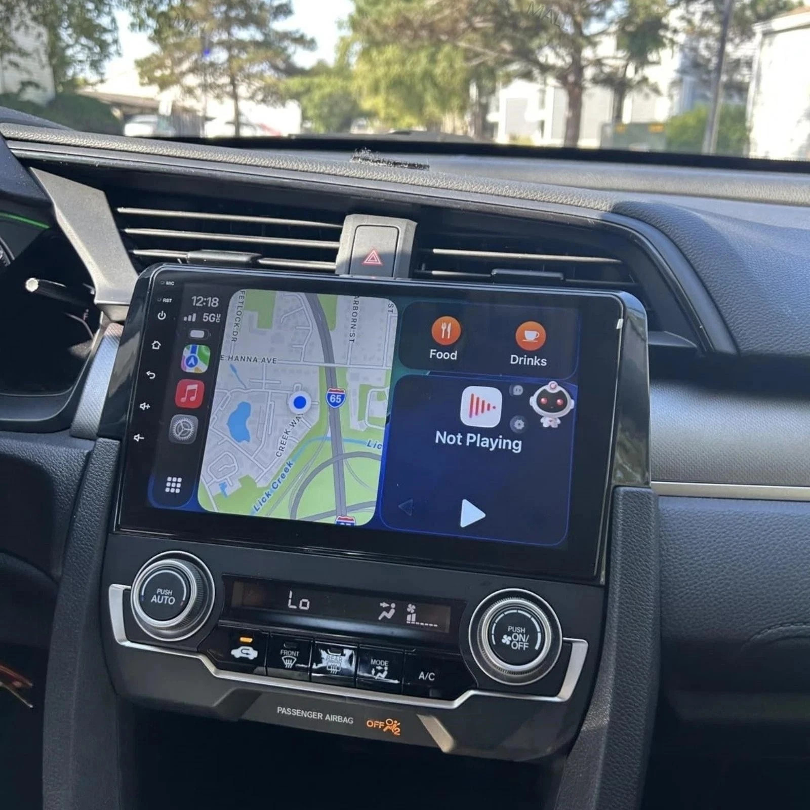 Android 15.0 Apple Carplay For 2016-2020 Honda Civic Car Stereo Radio GPS WIFI