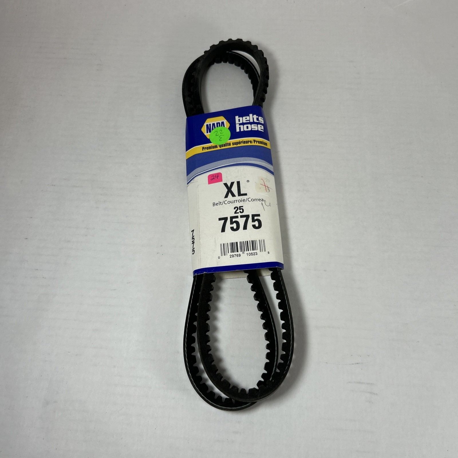 Accessory Drive V Belt NAPA XL 25 7575 13/32” X 58-1/8” OC Accessory Drive V Belt NAPA XL 25 7575 13/32” X 58-1/8” OC