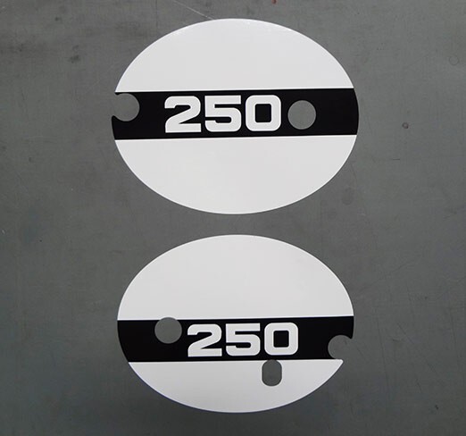 1973 - 1975 suzuki TM250 decals number plate stickers pegatina graphics Champion
