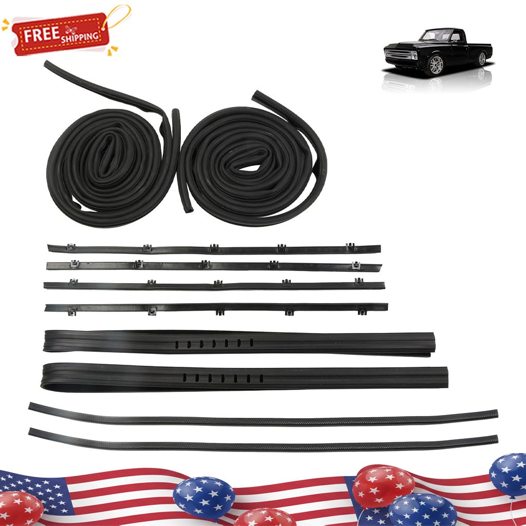 10x Rendrox Door Window Weatherstrip Seal Kit For Chevy C10 Pickup GMC 1967-1972