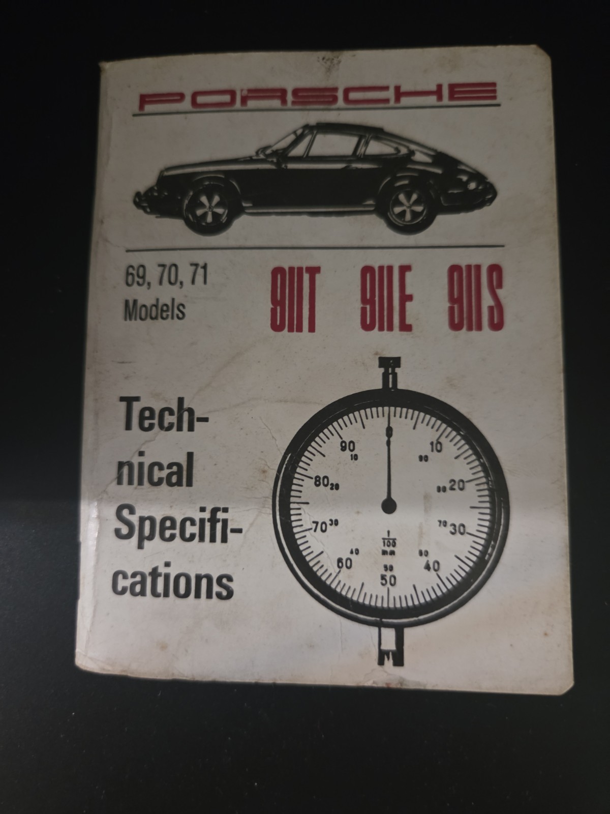 1969 - 1971 Porsche 911 T E S  Technical Specification Book 911T 911E 911S 1970