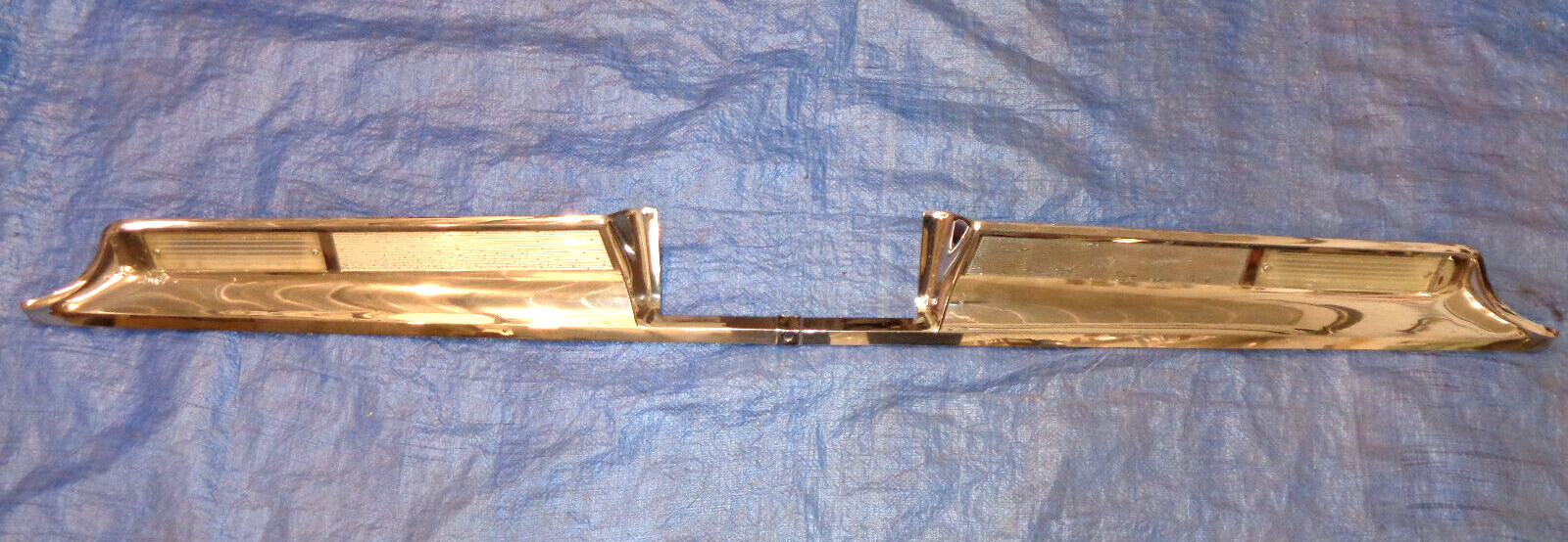 1962 DODGE POLARA 500 DECK OPENING CHROME FINISH PANELS 1-PR CAST #2252208-9 VGC