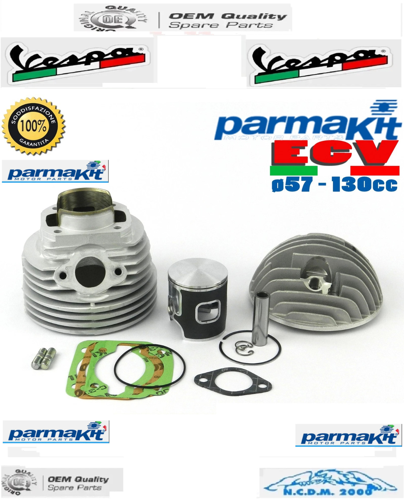 57200.00 Thermal Group In Aluminum 130Cc ParmaKit G.T. Ø57 Vespa PK HP 50