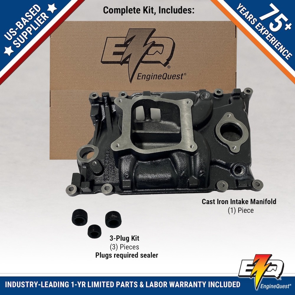 New Marine Intake Manifold 4.3L 262 V6 4-BBL Vortec Mercruiser 824330T1 3855806 