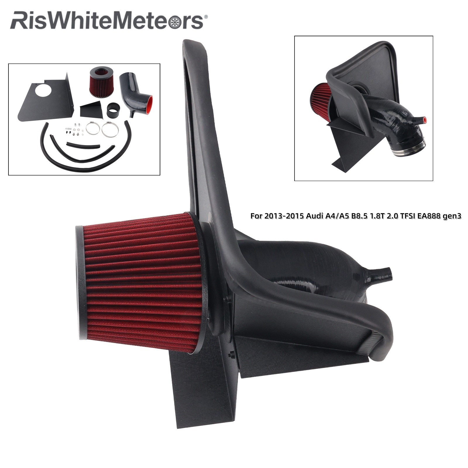 Cold Air Intake Kit For 2013-2015 Audi A4 A5 B8.5 1.8 2.0 TFSI EA888 Gen 2 Gen 3