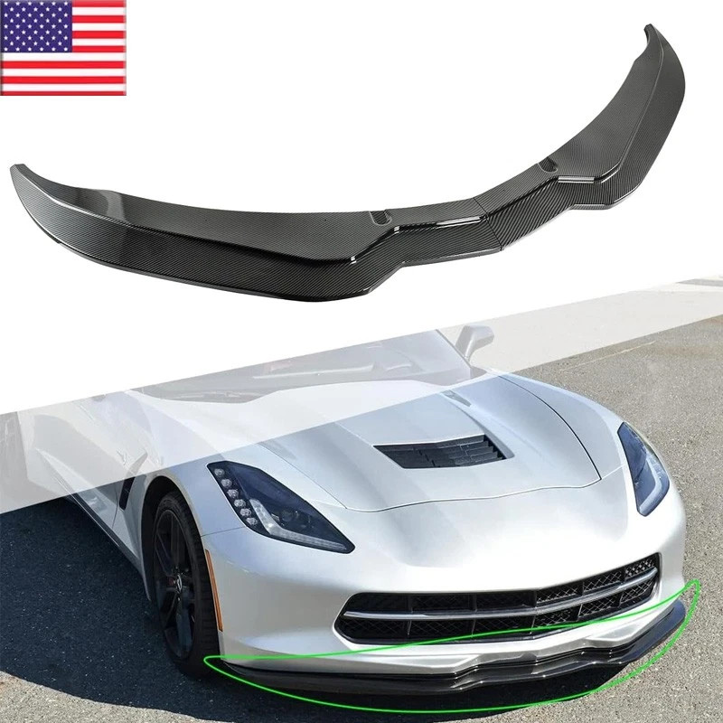 Fits 2014~2019 C7 Corvette C7 Z06 & GS Stage 2 Front Bumper Lip Spoiler Splitter