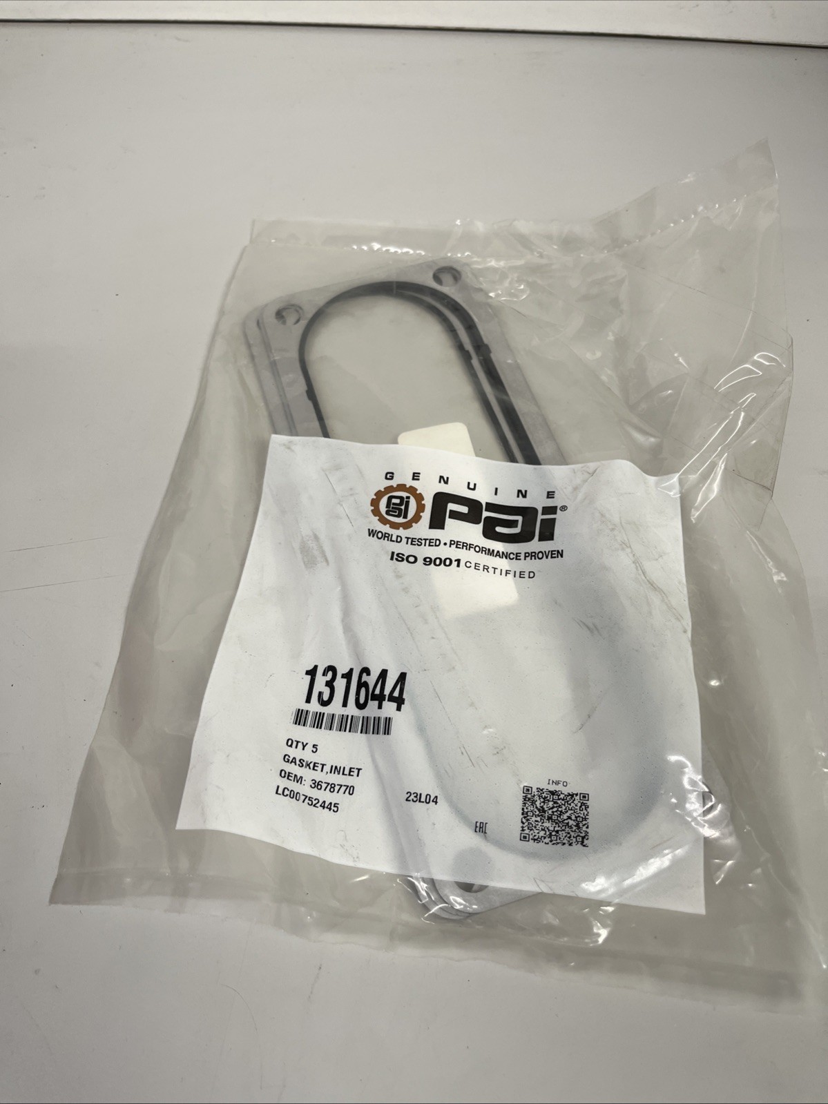 QTY 3 CONNECTION GASKET for ISX & QSX. PAI # 131644. Ref. # CUMMINS 3678770 QTY 3 CONNECTION GASKET for ISX & QSX. PAI # 131644. Ref. # CUMMINS 3678770