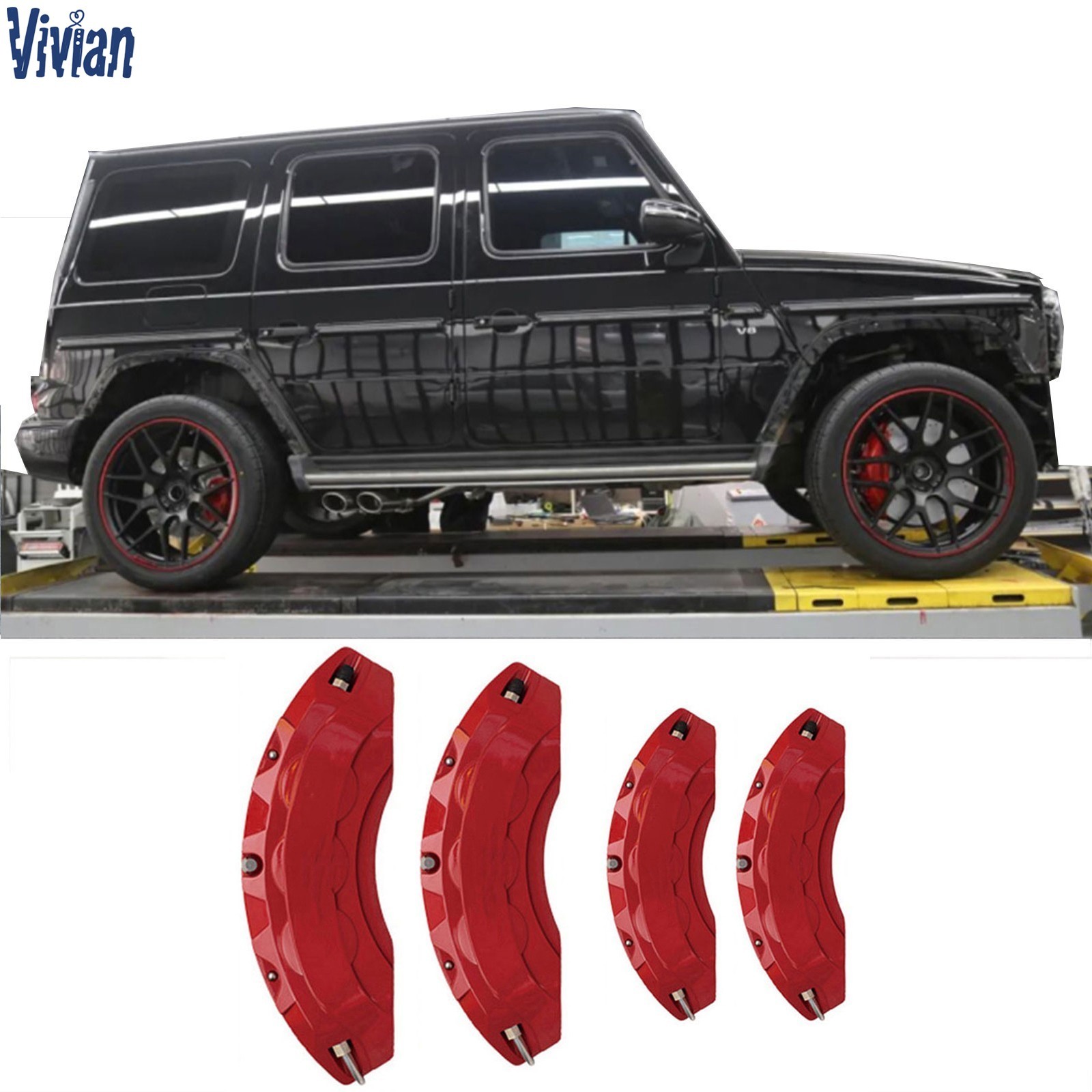 4pcs Aluminum Car Brake Caliper Cover for MERCEDES BENZ G Class Accessories
