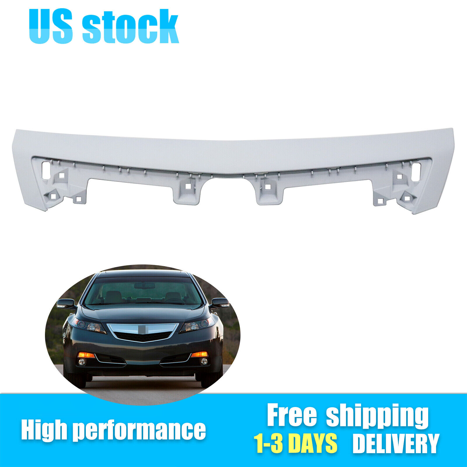 For Acura TL 2012-2014 Front Grille Trim Grill Upper #AC1210116C 75140TK4A11ZD