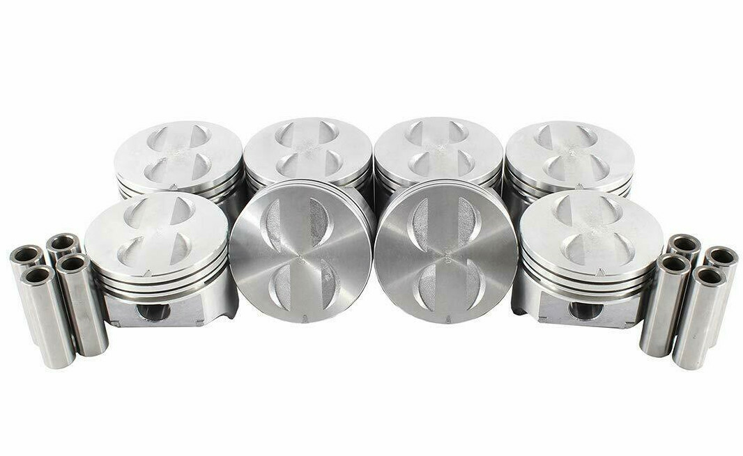 Flat Top Pistons Set w/ Pins for Ford Lincoln Mercury 289 302 4.7L 5.0L