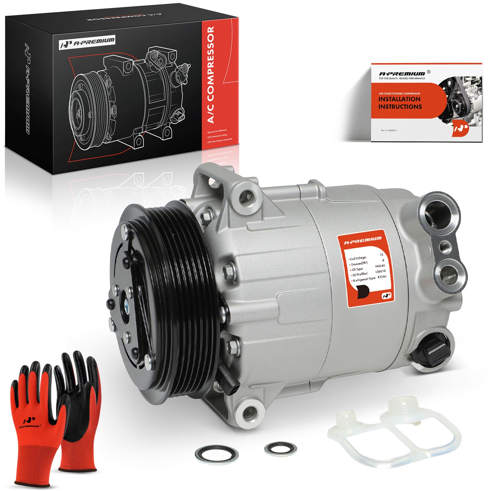 A-Premium A/C Compressor with Clutch for Maserati Ghibli 2014-2020 Levante 3.0L A-Premium A/C Compressor with Clutch for Maserati Ghibli 2014-2020 Levante 3.0L