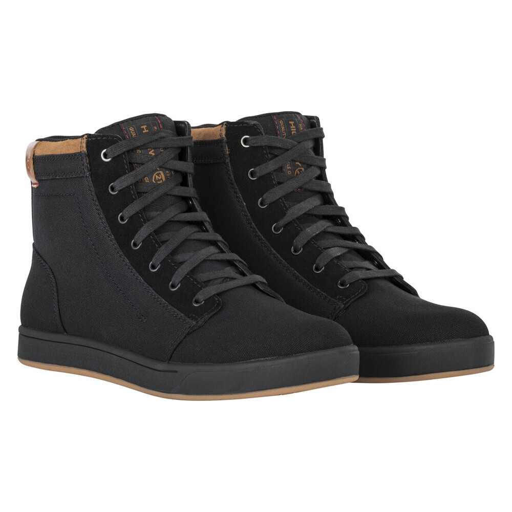 Highway 21 Axle Black/Gum Textile Motorcycle Shoes - Men's Size 10