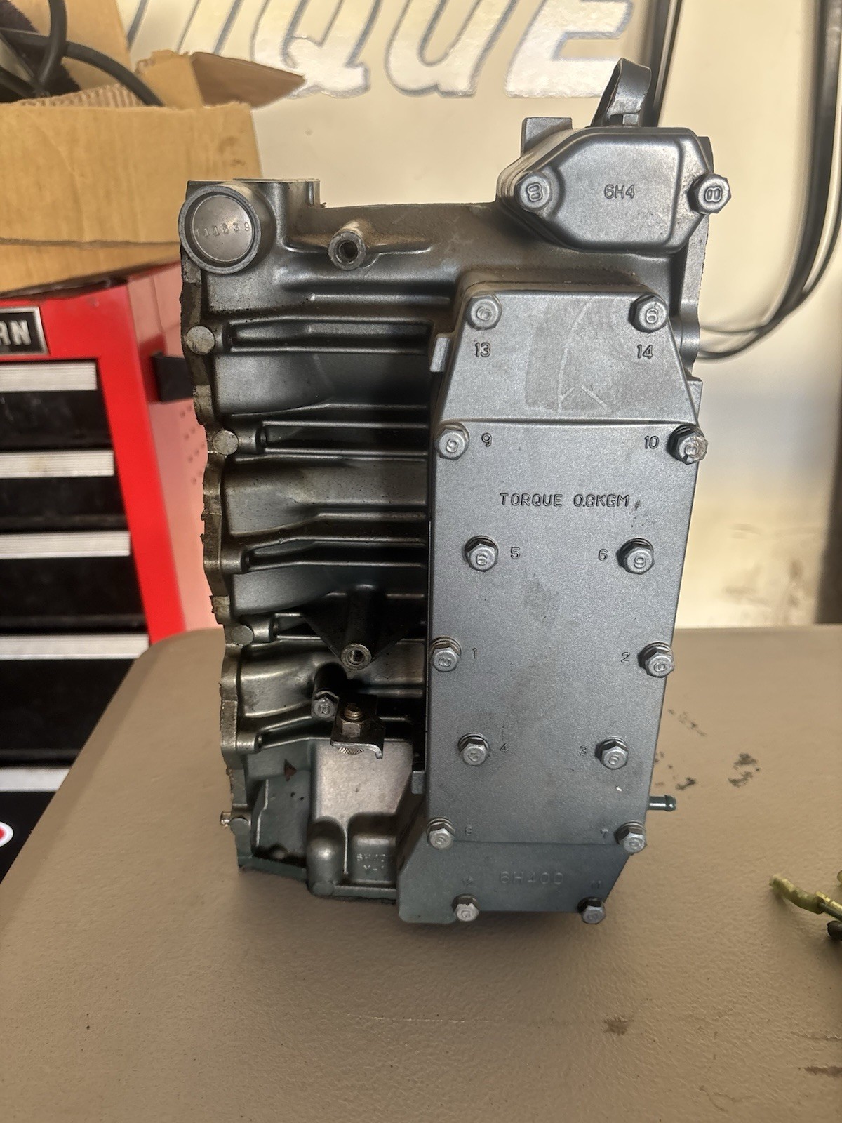 Yamaha 50hp 3cyl 2 Stroke Engine Block 6H4-15100-11-00 Yamaha 50hp 3cyl 2 Stroke Engine Block 6H4-15100-11-00