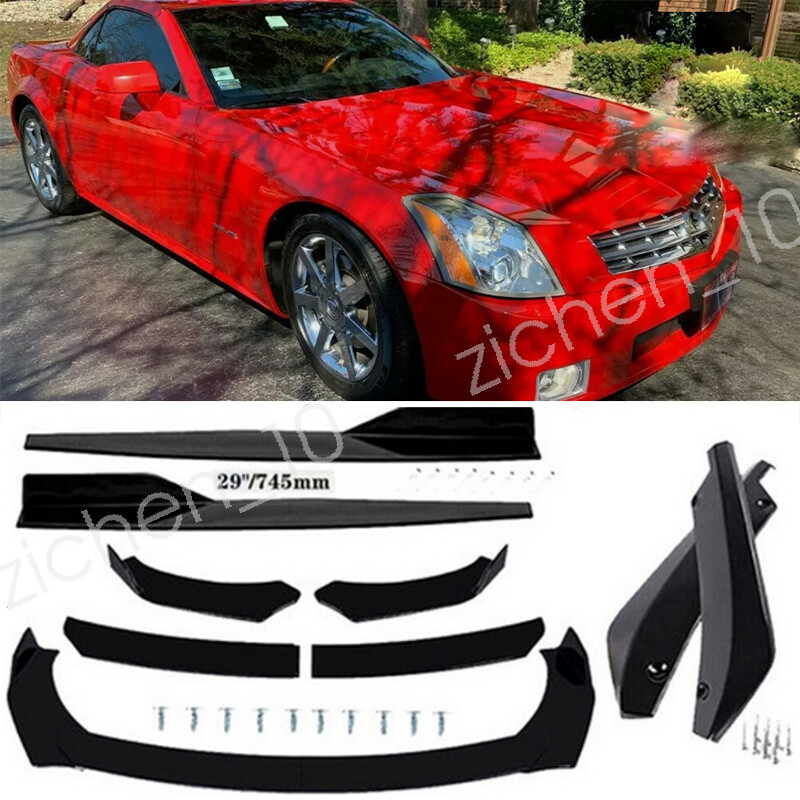 For 2004-09 Cadillac XLR Front Bumper Lip Splitter Body Kit Side Skirt Rear Lip