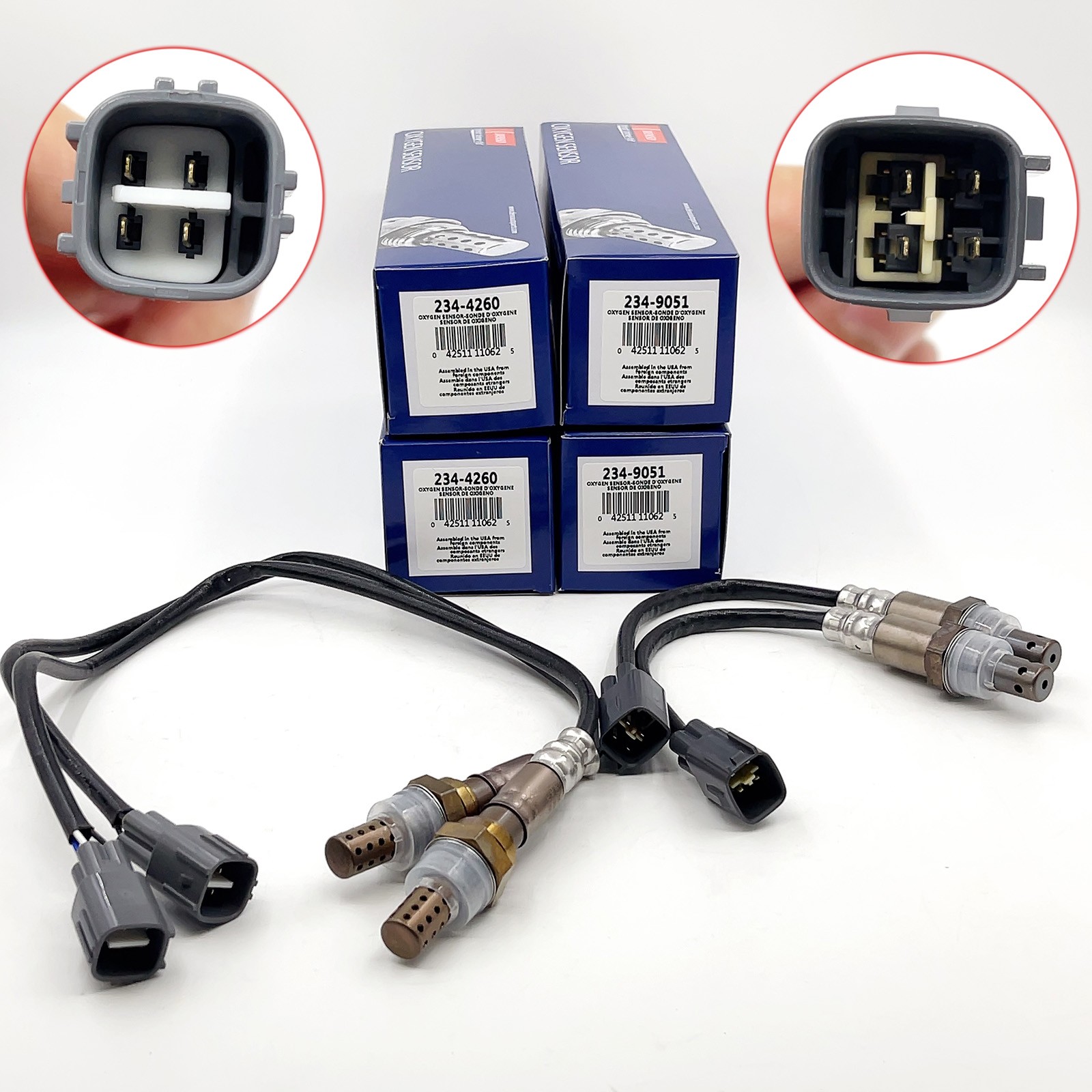 4x DENSO 234-9051/4260 Up&Down Oxygen O2 Sensors For Tundra Sequoia New