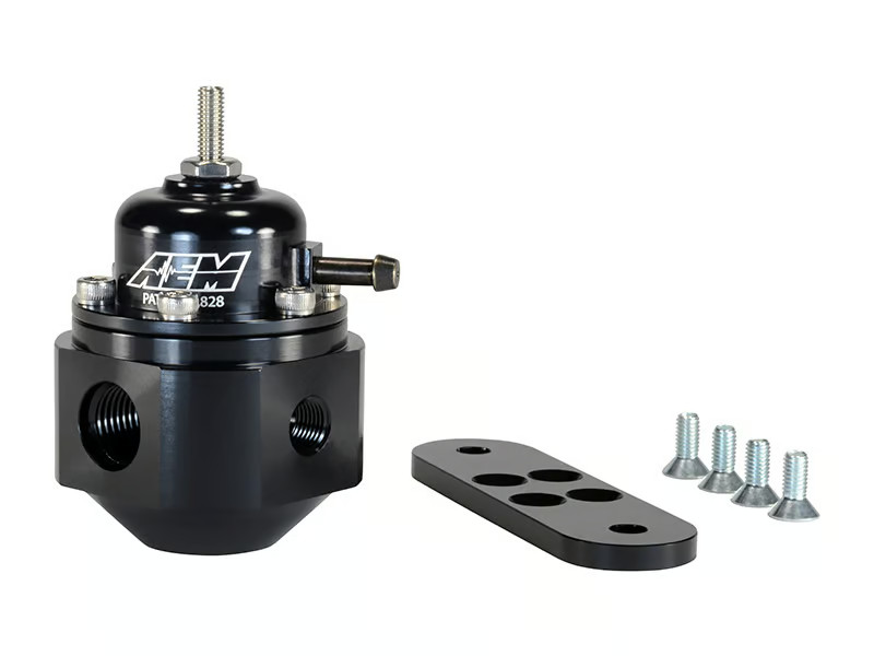 AEM 25-302BK Universal Adjustable Black Fuel Pressure Regulator 20-150 Psi (NEW) AEM 25-302BK Universal Adjustable Black Fuel Pressure Regulator 20-150 Psi (NEW)