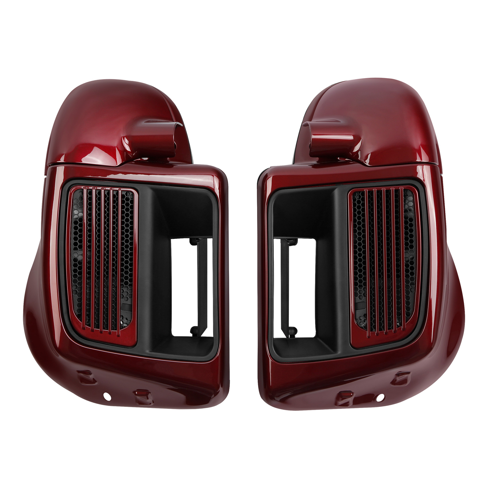 Lower Vented Fairings Fits For Harley Road Glide 2014-Up #Mysterious Red Sunglo