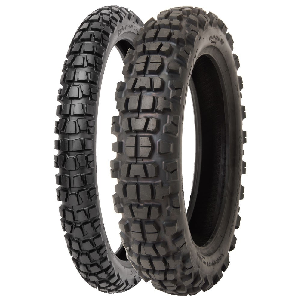 Tusk Waypoint Motorcycle Tire Set 90/90-21 (54R) and 120/90-18 (65R) Tube Type
