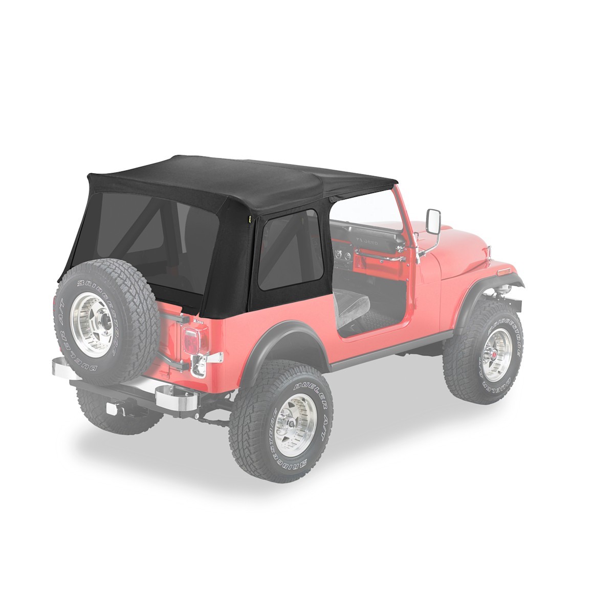 55729-15 Bestop Soft Top Fabric for Jeep Wrangler CJ7 1976-1986