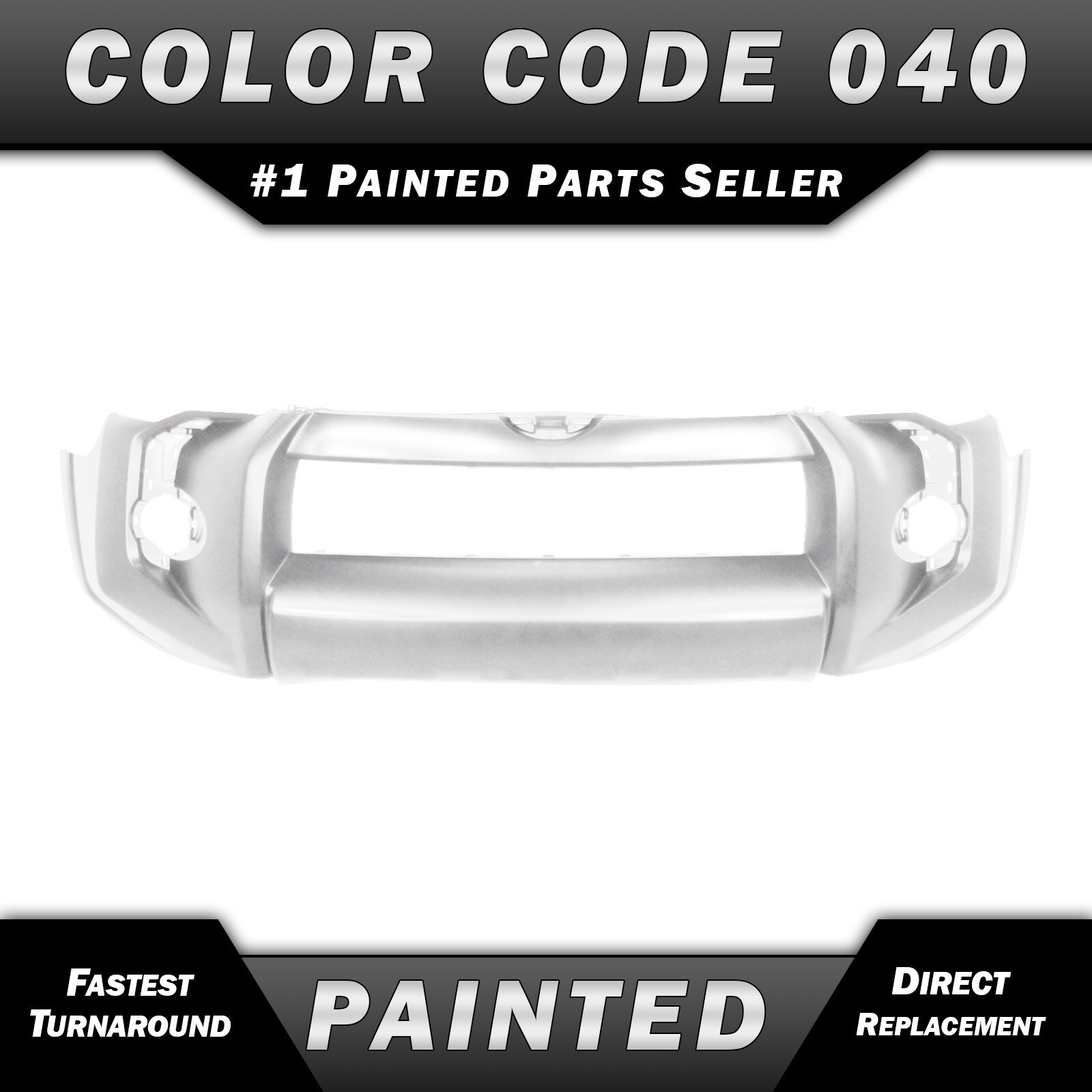NEW Painted *040 - White* Front Bumper Cover Fascia for 2014-2024 Toyota 4Runner