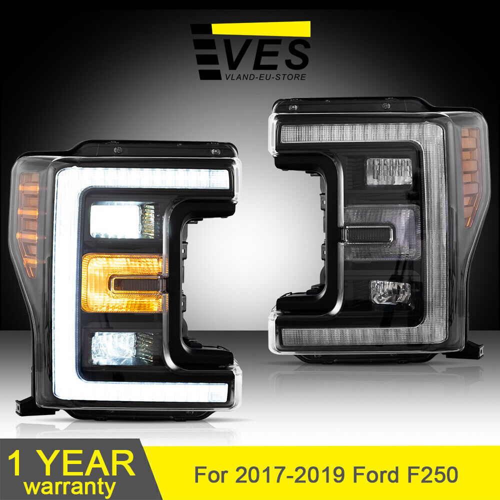 For 2017-2019 Ford F250 350 450 F550 LED Headlights Sequential Lndicator Set