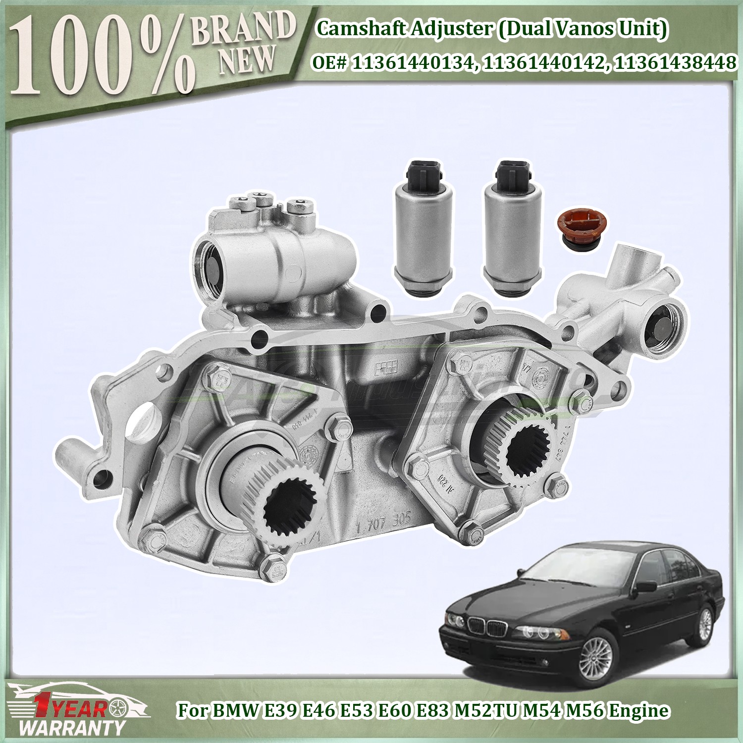 For BMW E39 E46 E53 E60 E83 M52TU M54 M56 Engine Double Dual Vanos Rebuilt Unit