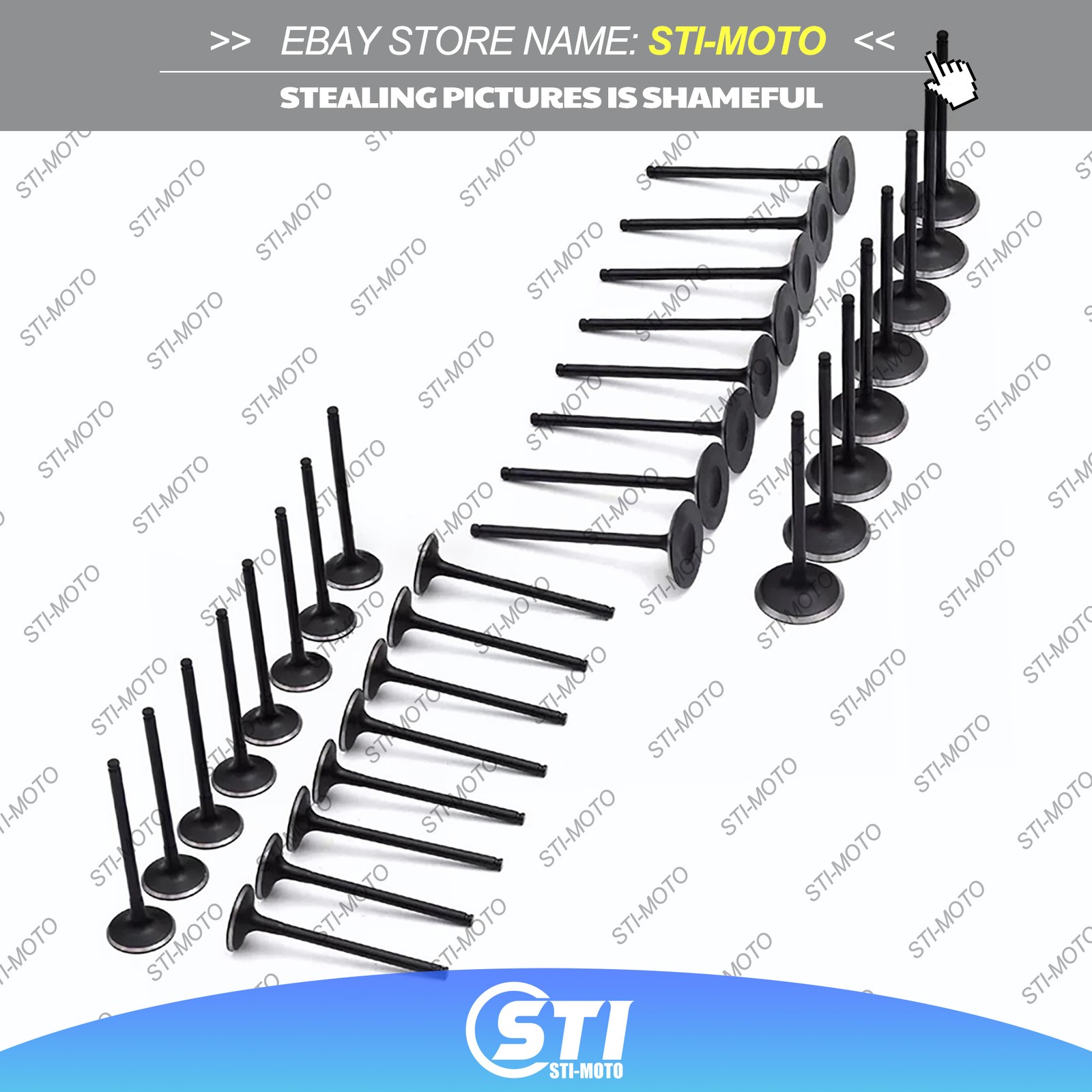 32x Engine Intake Exhaust Valves Set for Mercedes-Benz W204 M156 W211 CL63 6.3L